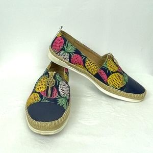 Anne Klein Blue Pineapple Zipdown Sneakers 7